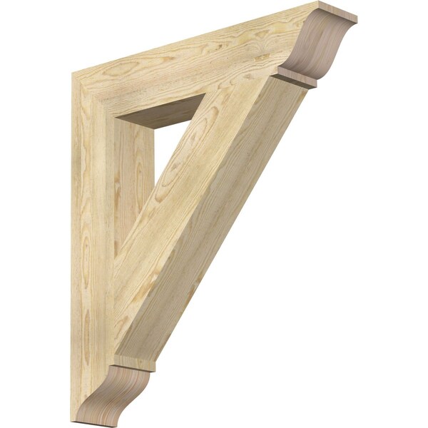 Ekena Millwork Traditional Traditional Rough Sawn Bracket, Douglas Fir, 6"W x 32"D x 36"H BKT06X32X36TRA01RDF - main